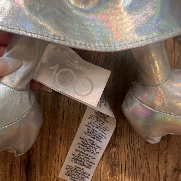 Minnie Mouse Silver Platinum Plush Toy New Disney Parks 100 Year Anniversary - Picture 2 of 3